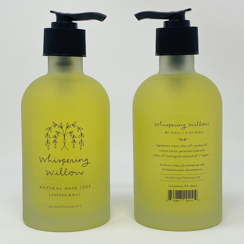 Whispering_Willow_Natural_Lemongrass_Handsoap_Sparrow _Box_Co_American_Made